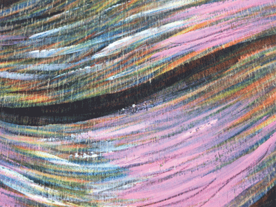 Lili Lablanc -- Detail acrylic colored pencil drawing illustration ink paint rachel auriemma wood