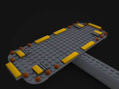 Lego Slave 1 Mini (GIF) 4d cinema cinema4d gif lego star wars