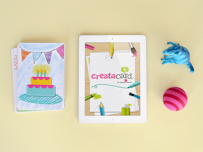 Creatacard app dinosaur greeting cards ipad kate tessera logo