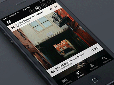 Media details animation GIF animation app gif interaction ios media parallax scroll