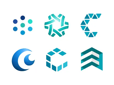 Corporate Identity brand c corporate data identity logo mark network options solutions virtual