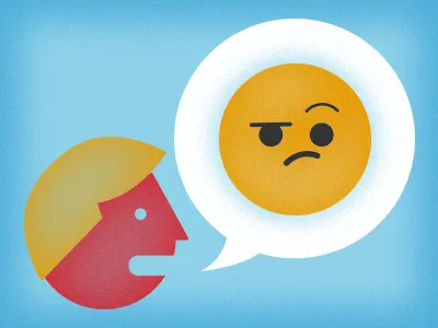 Feeling Skeptical? emoticon face icon illustration