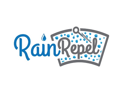 Rain Repel Logo concept branding illustrator logo rain repel vector