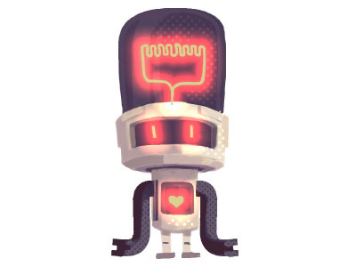 Sidekick character design digital illustration