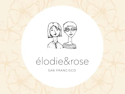 Elodie&Rose design identity illustration lettering pattern
