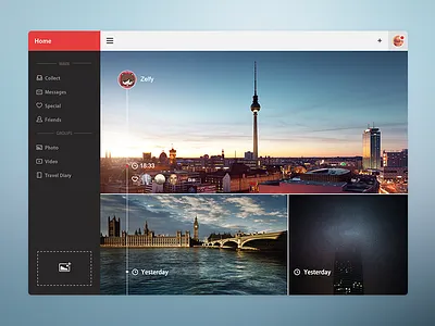 Pictures and menus home image page photo ui web webui