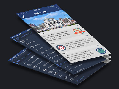 University: Education iPhone App app design education graphics ios iphone mobile university