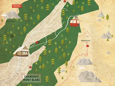 The origins of hiking hiking illustration magazine map mountain texture vintage