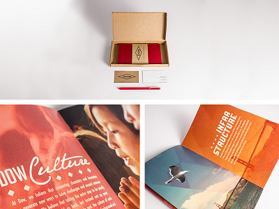 Dow Rebranding Brochure Rebound branding brochure ecofriendly mailer photography rebranding