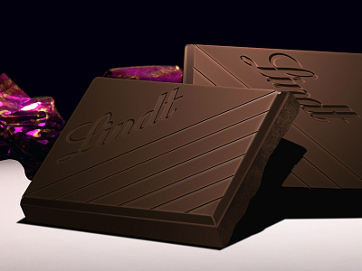 Lindt Chocolate Render candy chocolate lindt milk photoshop