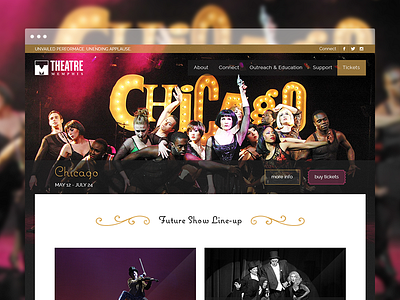 Theatre Landing Concept landing page theatre