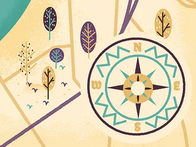 Map Compass compass explore grass map navigation tree trees