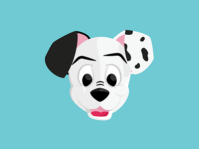 Dalmation 101 character dalmatian disney dog face puppy