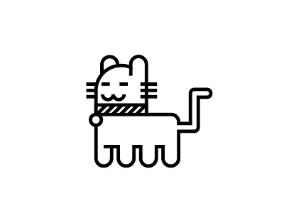 Cat design iconography illustration