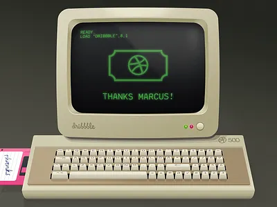 Thanks for drafting me Marcus! computer debut draft floppy retro terminal thanks