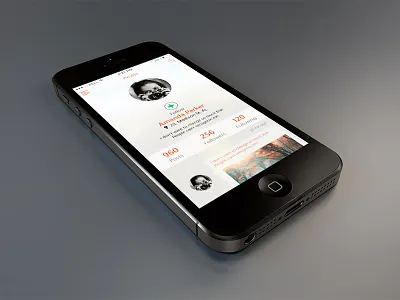 Profile Concept ios ios7 iphone profile ui ux