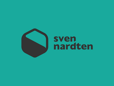 sven nardten branding custom font flat green grey logo nardten personal sven