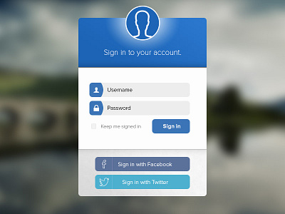 Sign in flat login sign in ui ux widget