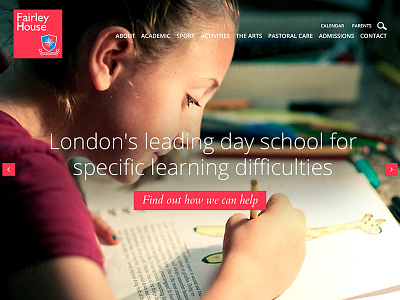 School Homepage Concept responsive web design web development