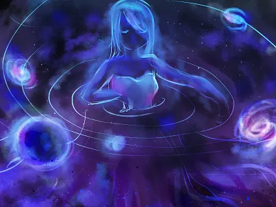 Miss Universe fantasy milky sky stars universe wat