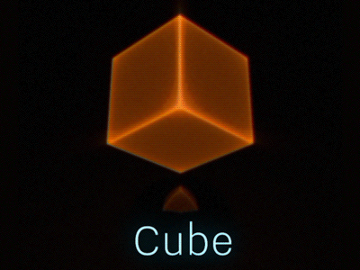 Cube 80s TV 3d after effects cinema 4d
