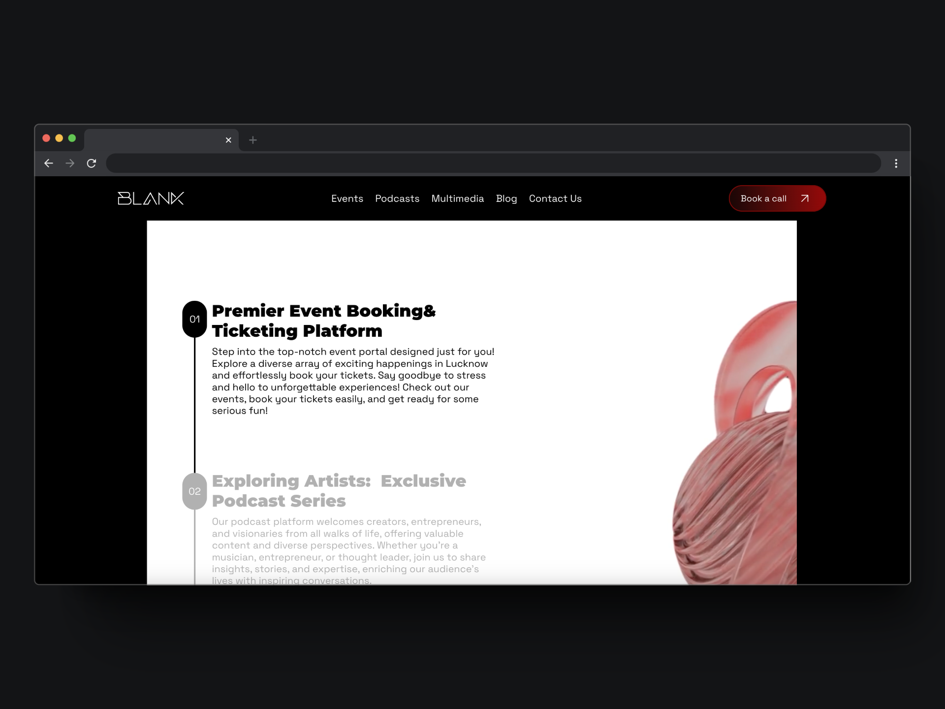 Example of Minimal And Modern Landing Page Design