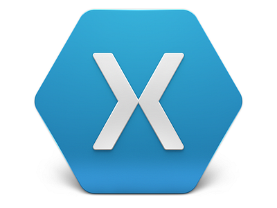 Xamarin Hexagon I blue frontal gradient hexagon icon logo xamarin