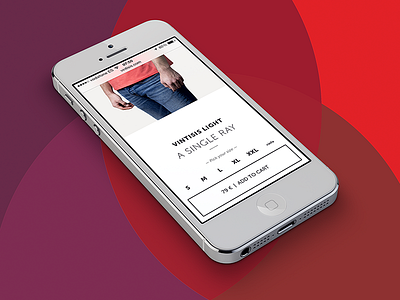 Vintisis Light — Product Page button cart ecommerce iphone product sizes