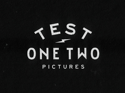 Test One Two grunge logotype pictures type