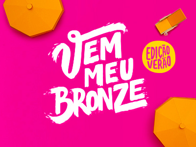 do bem™ vem meu bronze do bem juice lettering logo logotype summer