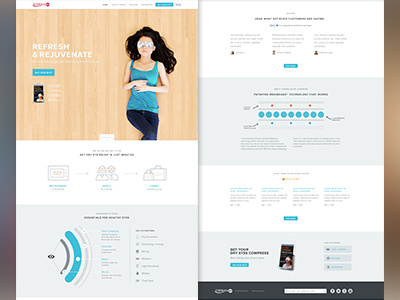 Dry Eye Landing Page design experience interface ui user web website