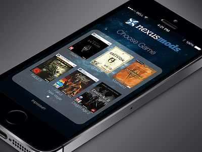 nexusmods.com app concpet app concept design interface ios 7 nexusmods ui