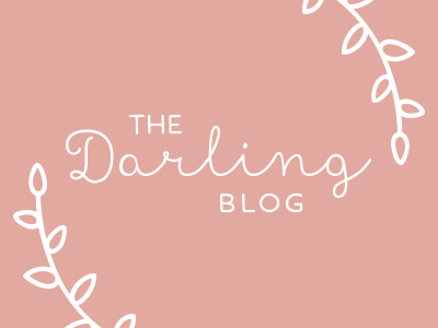 Branding | The Darling Blog blog branding clean design leaves logo modern simple
