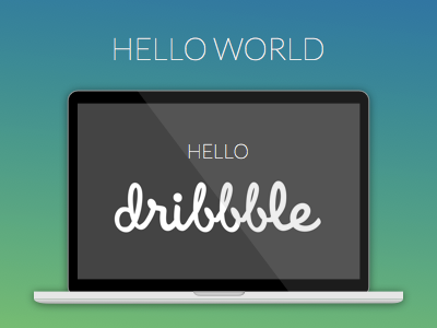 Hello Dribbble sketch