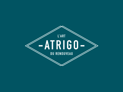 Atrigo branding color design identity logo typography vintage