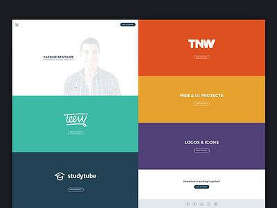 New Portfolio icons logos personal portfolio studytube teevy thenextweb tnw ui web website work