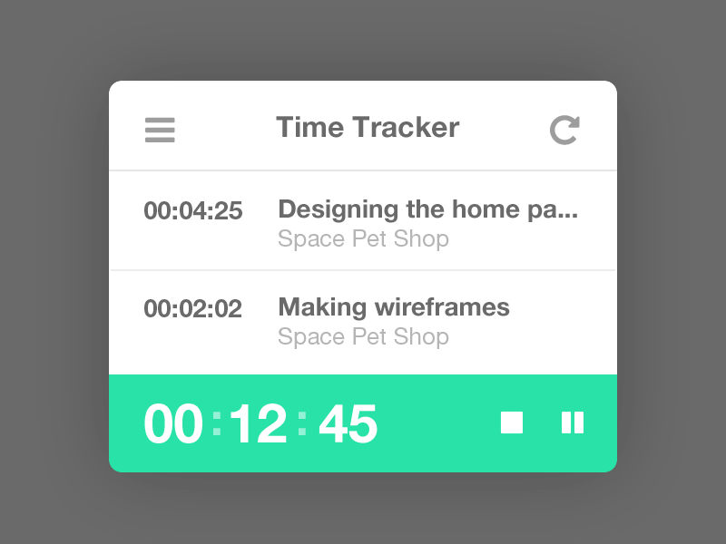 Timer Widget ae flat interface timer widget