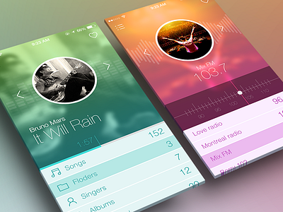 Music Player & Radio ios7 music player radio