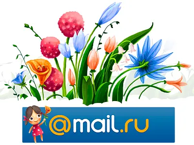 8 March for Mail.Ru flower flowers girl illustration logo video