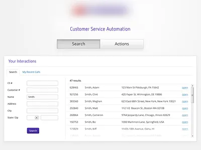 Search app application interface layout login ui ux web