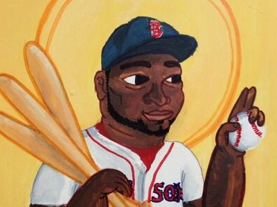 Saint David Ortiz david ortiz painting red sox saint