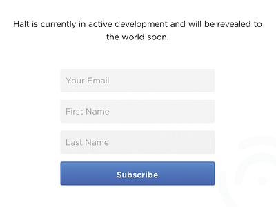 Halt Signup Form form gotham signup