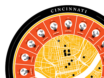 Drinking Map cincinnati drinking map ohio wheel