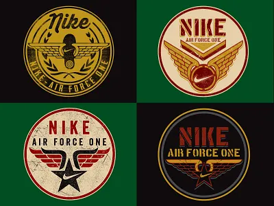 Nike Air Force One Patch badge circle icon nike nike apparel soupgraphix wings