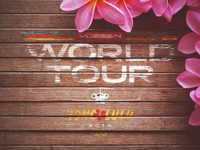 Vossen World Tour: Hawaii flower grunge hawaii hibiscus honolulu logo plane vossen vwt wood
