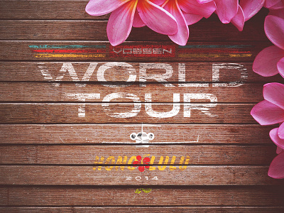 Vossen World Tour: Hawaii flower grunge hawaii hibiscus honolulu logo plane vossen vwt wood