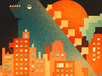 stolid godzilla godzilla illustration movie
