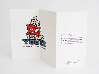 Nation Is The Youth Brochure blue brochure d dh logo nation red vote youth