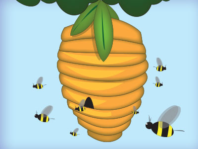 Beehive Illustration