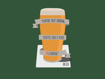 Beer alcohol beer design illustrate poster quote screen print